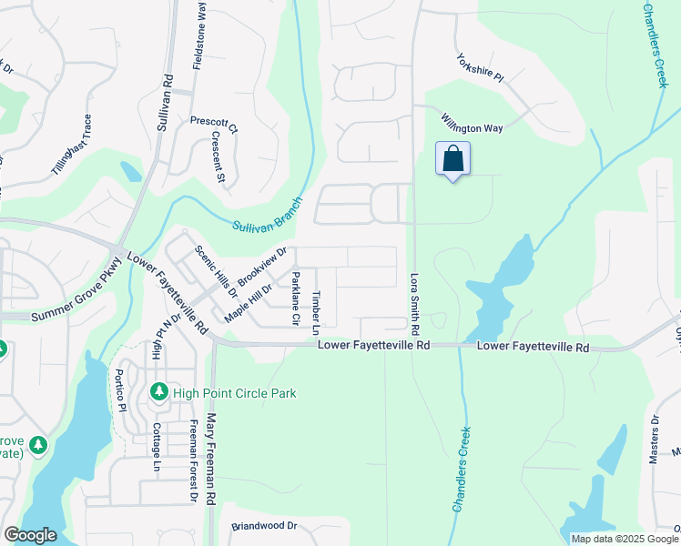 map of restaurants, bars, coffee shops, grocery stores, and more near 148 Maple Hill Drive in Newnan