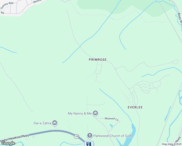 map of restaurants, bars, coffee shops, grocery stores, and more near 158 Maxwell Circle in Bessemer