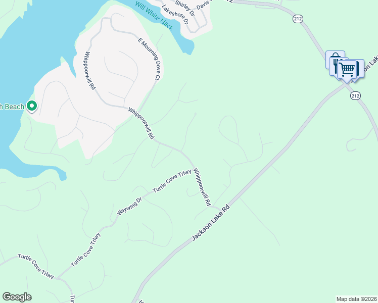 map of restaurants, bars, coffee shops, grocery stores, and more near 70 Loon Trail in Monticello