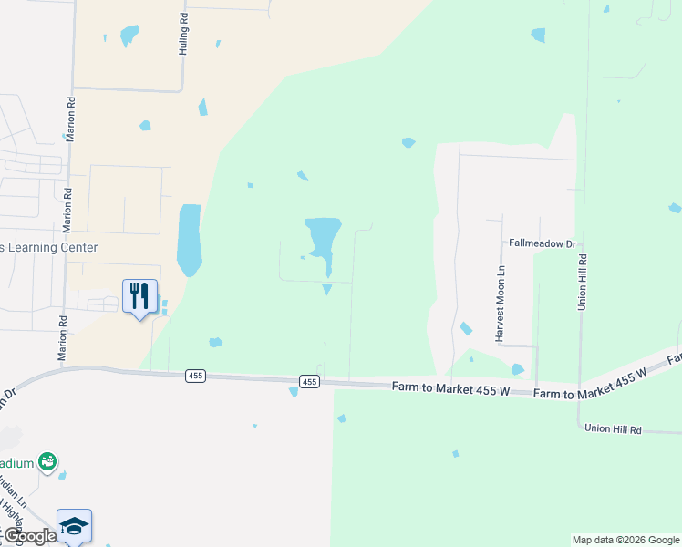 map of restaurants, bars, coffee shops, grocery stores, and more near 11225 Mesquite Hill Road in Sanger