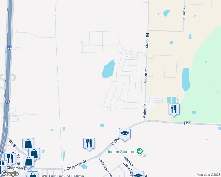 map of restaurants, bars, coffee shops, grocery stores, and more near 4007 Montecristo Lane in Sanger