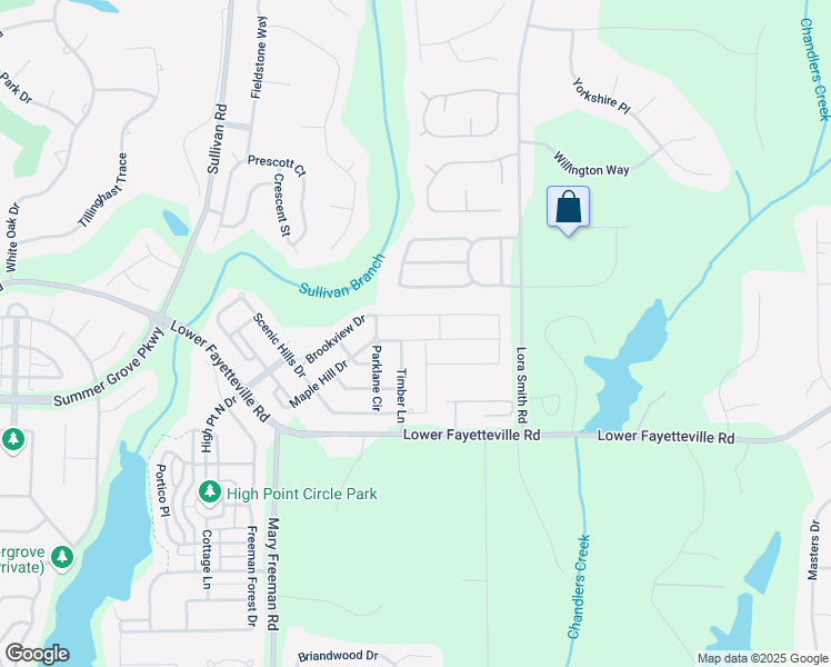 map of restaurants, bars, coffee shops, grocery stores, and more near 148 Maple Hill Drive in Newnan