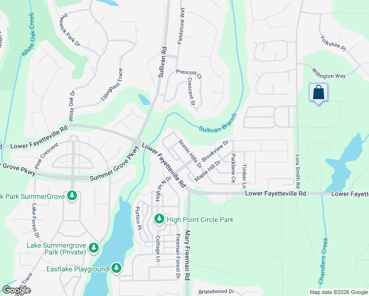 map of restaurants, bars, coffee shops, grocery stores, and more near 141 Scenic Hills Drive in Newnan