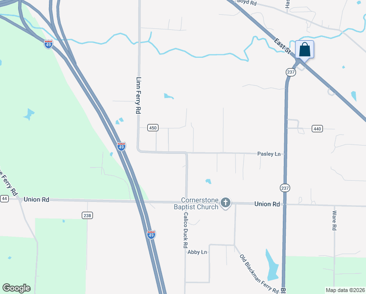 map of restaurants, bars, coffee shops, grocery stores, and more near 4901 Old Blackman Ferry Road in Texarkana