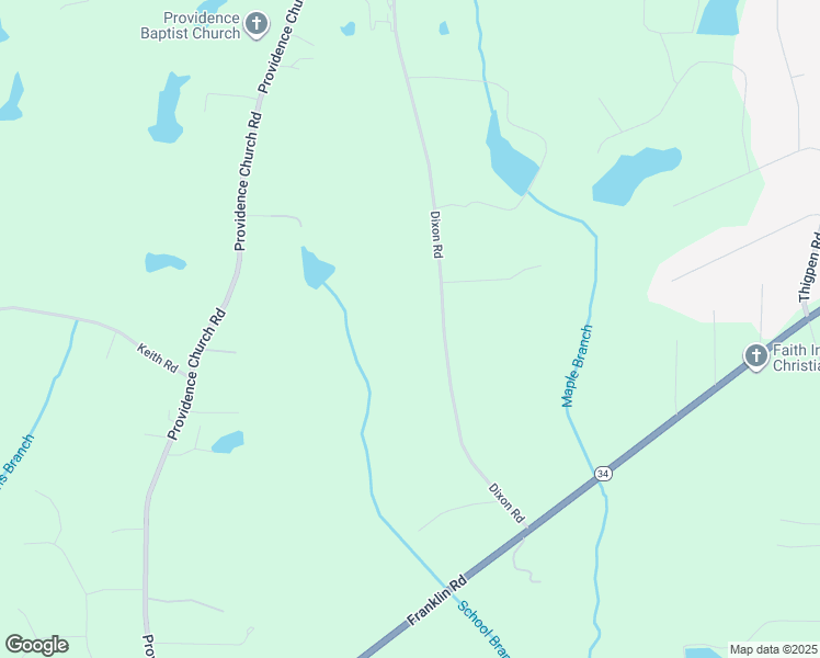 map of restaurants, bars, coffee shops, grocery stores, and more near 234 Dixon Road in Newnan