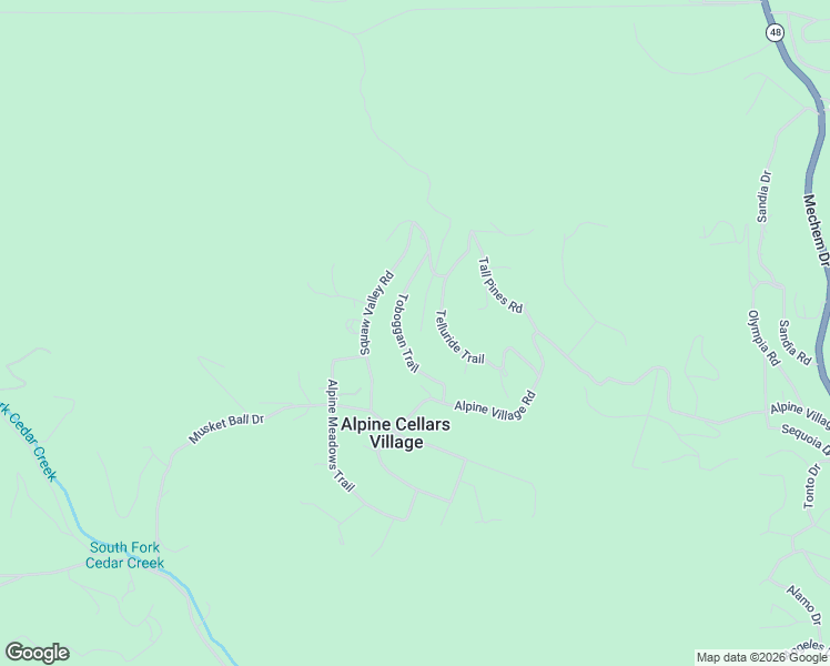 map of restaurants, bars, coffee shops, grocery stores, and more near 103-111 Toboggan Trail in Ruidoso