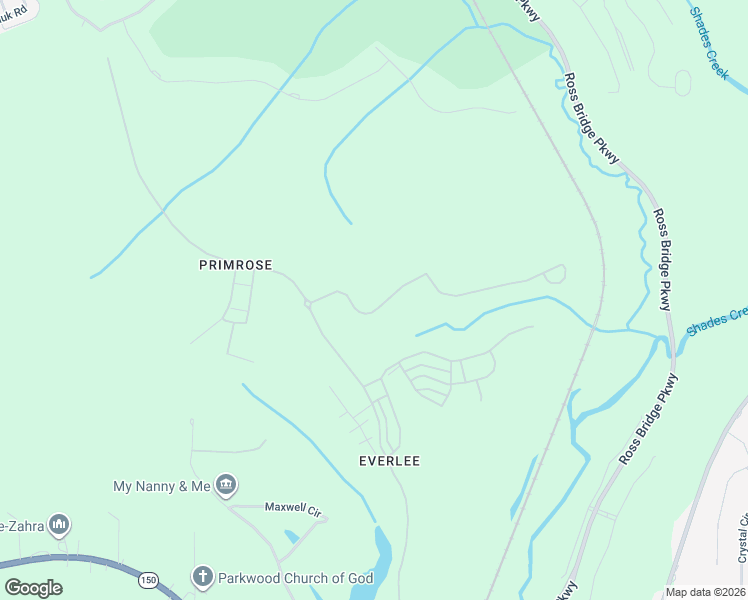 map of restaurants, bars, coffee shops, grocery stores, and more near 4290 Glasscott Crossing in Bessemer