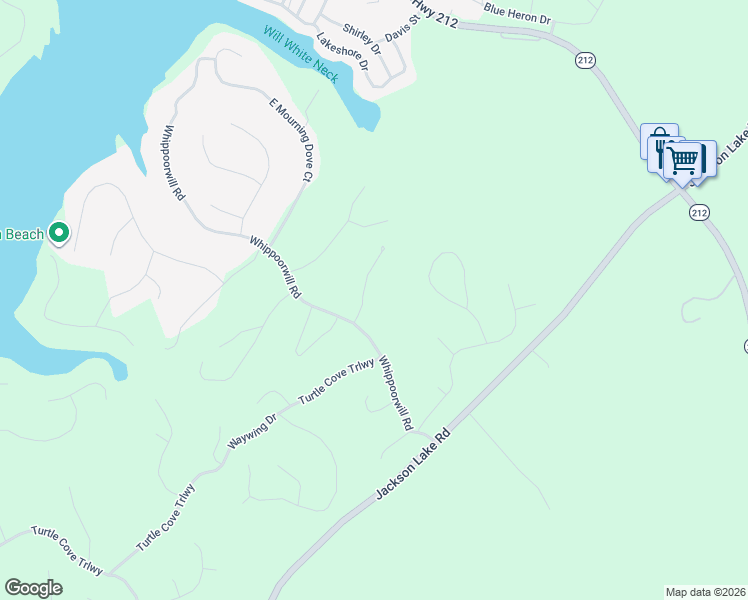 map of restaurants, bars, coffee shops, grocery stores, and more near 70 Loon Trail in Monticello