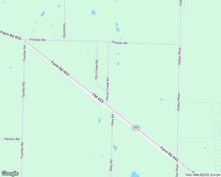map of restaurants, bars, coffee shops, grocery stores, and more near 12242 Elm Creek Road in Pilot Point