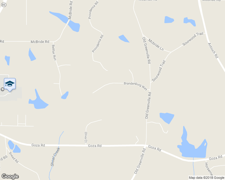 map of restaurants, bars, coffee shops, grocery stores, and more near 140 Brandenburg Way in Fayetteville