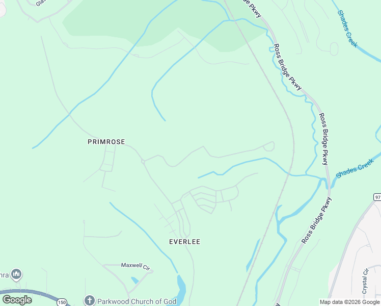 map of restaurants, bars, coffee shops, grocery stores, and more near 4290 Glasscott Crossing in Bessemer