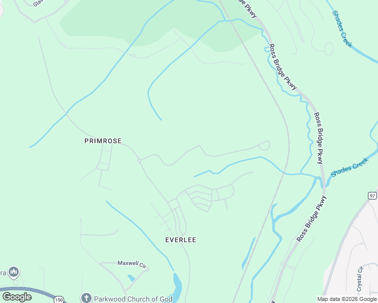 map of restaurants, bars, coffee shops, grocery stores, and more near 4290 Glasscott Crossing in Bessemer
