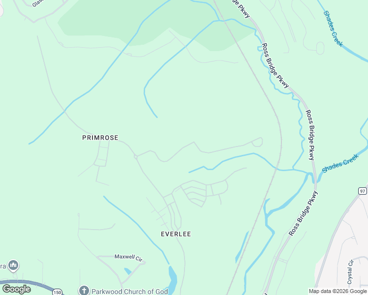 map of restaurants, bars, coffee shops, grocery stores, and more near 4290 Glasscott Crossing in Bessemer