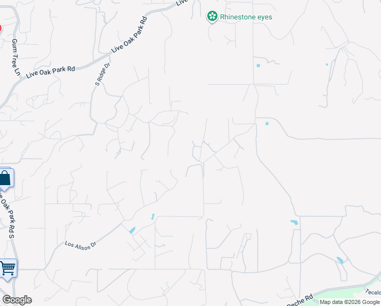 map of restaurants, bars, coffee shops, grocery stores, and more near 3281 Yucca Terrace in Fallbrook