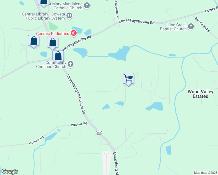map of restaurants, bars, coffee shops, grocery stores, and more near 148 Emory Phillips Road in Sharpsburg