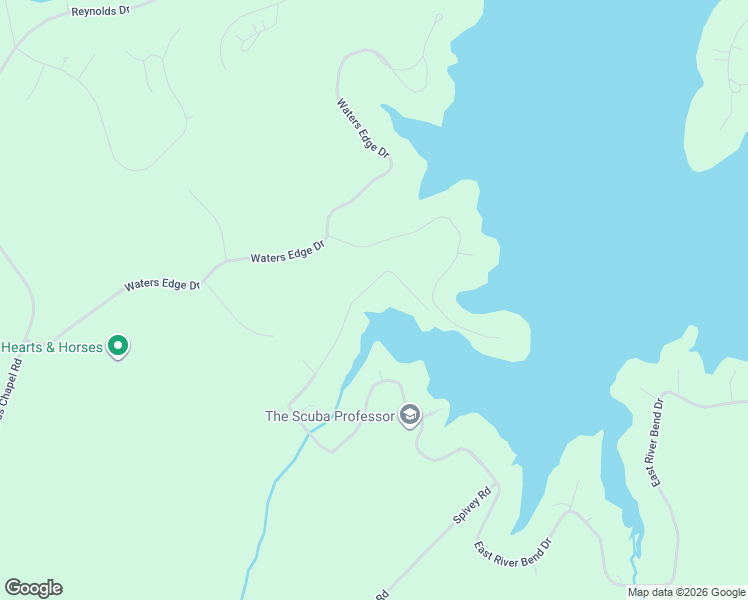 map of restaurants, bars, coffee shops, grocery stores, and more near 302 West River Bend Drive in Eatonton