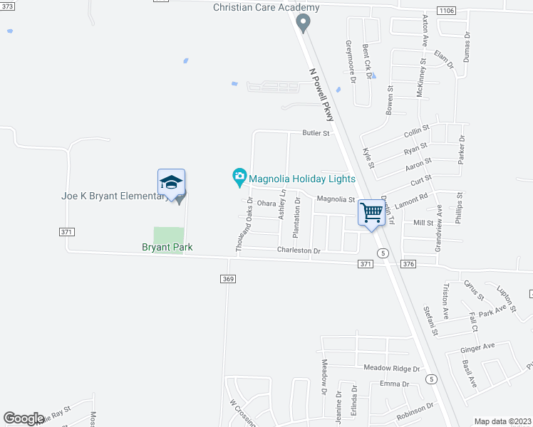 map of restaurants, bars, coffee shops, grocery stores, and more near 306 Bonnie Court in Anna