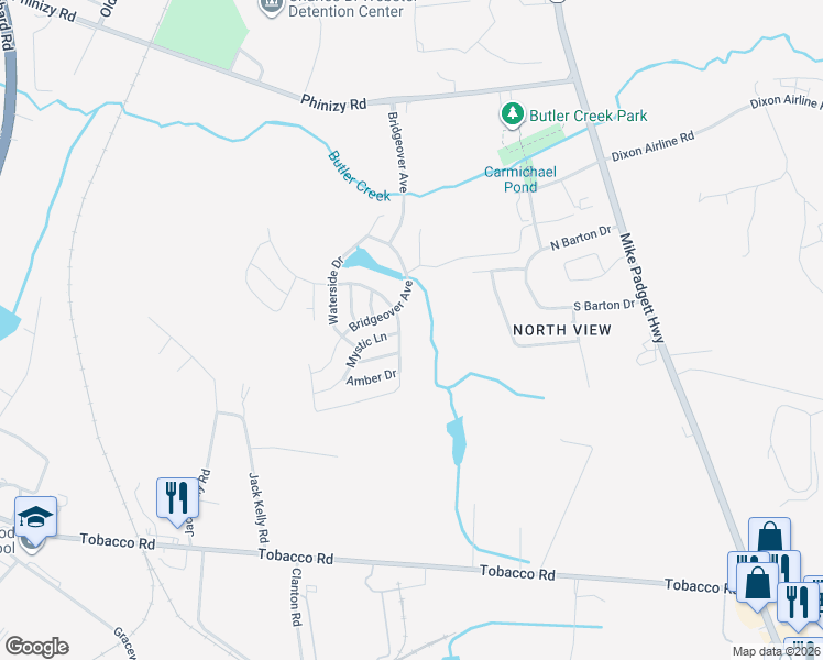 map of restaurants, bars, coffee shops, grocery stores, and more near 2487-2499 Sedgefield Drive in Augusta