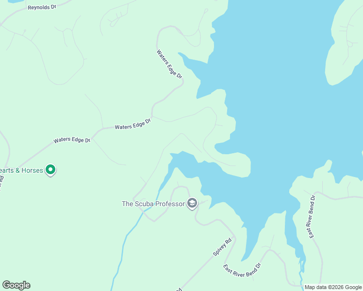 map of restaurants, bars, coffee shops, grocery stores, and more near 302 West River Bend Drive in Eatonton
