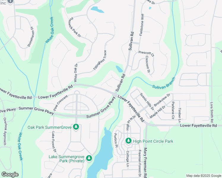 map of restaurants, bars, coffee shops, grocery stores, and more near 55 Titleist Court in Newnan