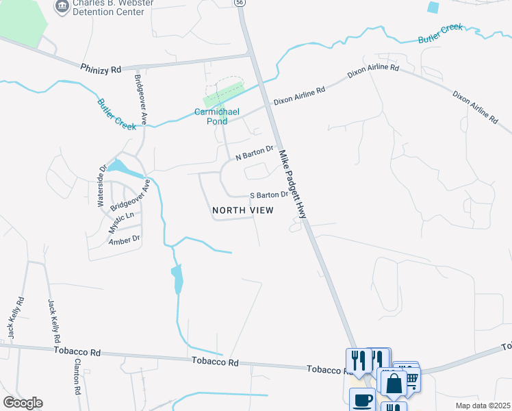 map of restaurants, bars, coffee shops, grocery stores, and more near 2003 Barton Court in Augusta