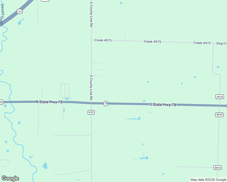 map of restaurants, bars, coffee shops, grocery stores, and more near 2406 Texas 78 in Trenton