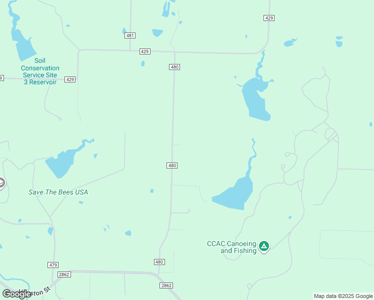 map of restaurants, bars, coffee shops, grocery stores, and more near 14234 County Road 480 in Van Alstyne