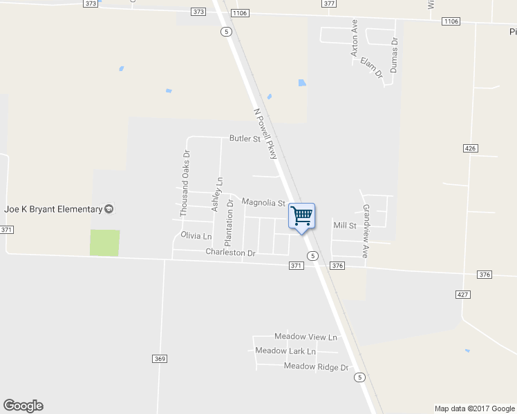 map of restaurants, bars, coffee shops, grocery stores, and more near 113 Magnolia Street in Anna