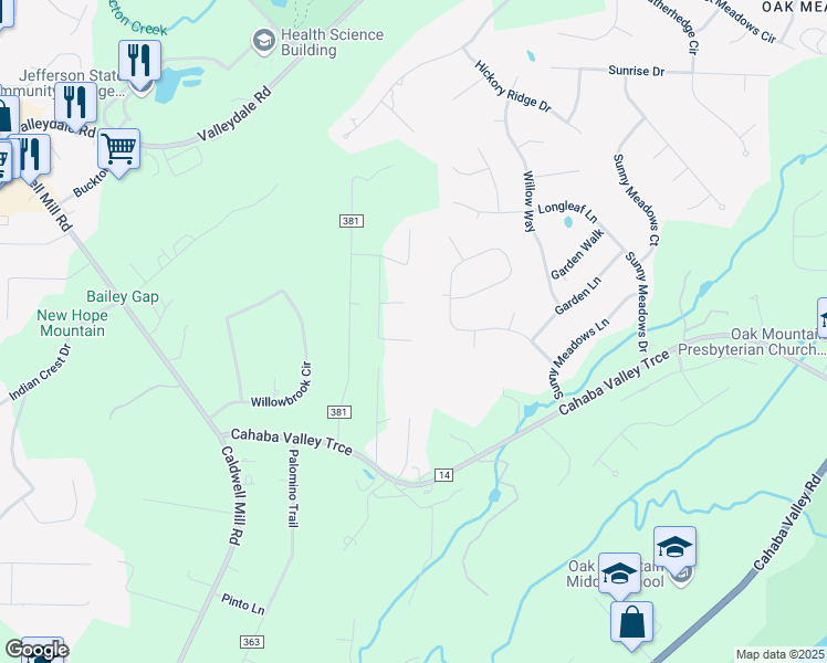 map of restaurants, bars, coffee shops, grocery stores, and more near 2047 Garland Court in Birmingham