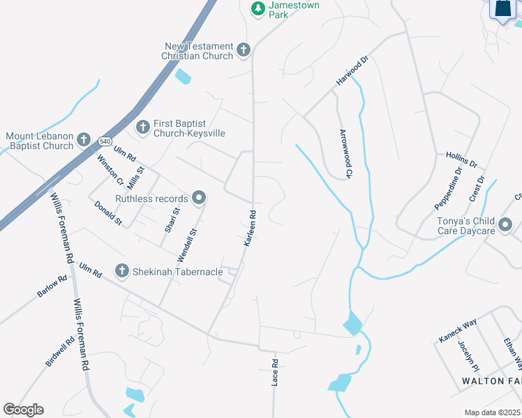 map of restaurants, bars, coffee shops, grocery stores, and more near 3904 Thornhill Drive in Hephzibah