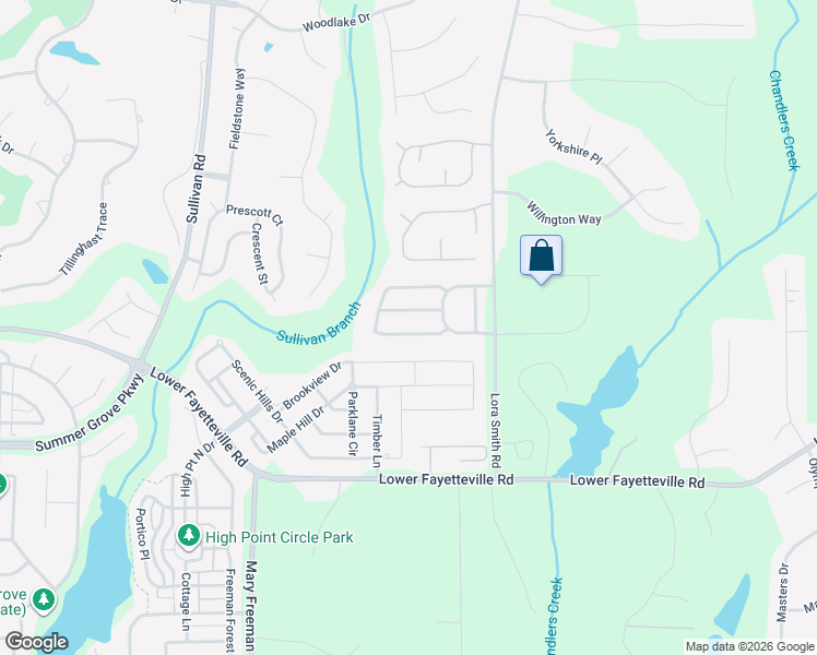 map of restaurants, bars, coffee shops, grocery stores, and more near 49 Williams Pride Way in Newnan