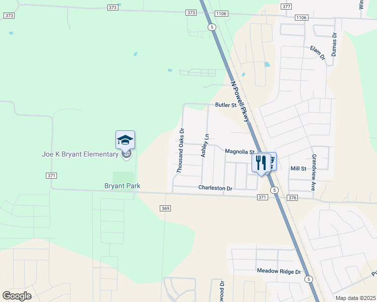 map of restaurants, bars, coffee shops, grocery stores, and more near 310 Ohara in Anna