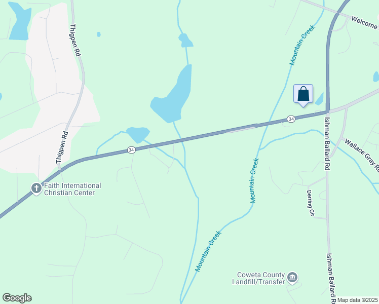 map of restaurants, bars, coffee shops, grocery stores, and more near 840 Georgia 34 in Newnan