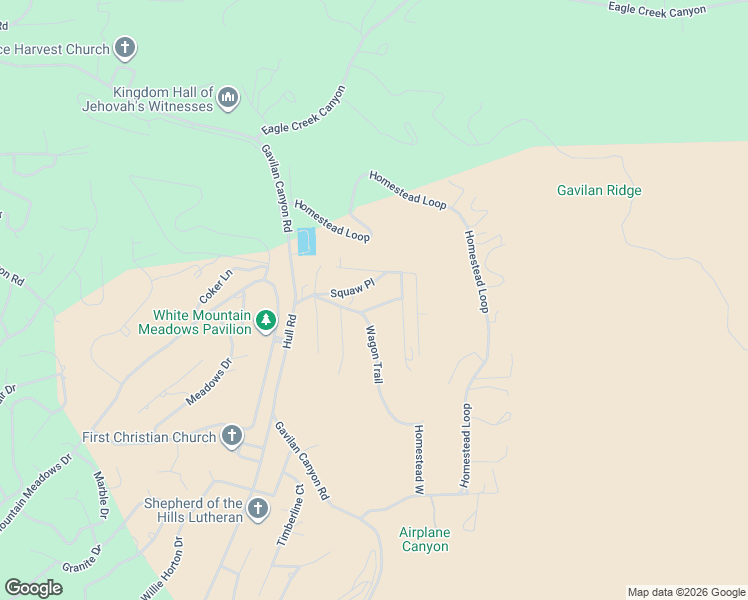 map of restaurants, bars, coffee shops, grocery stores, and more near 100-198 Papoose Place in Ruidoso