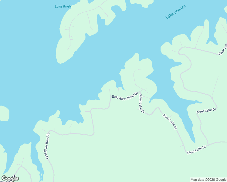 map of restaurants, bars, coffee shops, grocery stores, and more near 268 East River Bend Drive in Eatonton