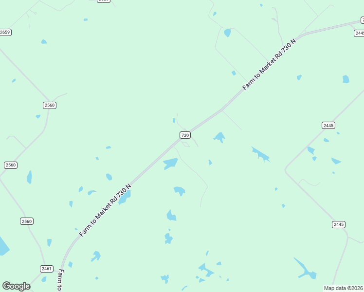 map of restaurants, bars, coffee shops, grocery stores, and more near 4524 Farm to Market Road 730 North in Decatur