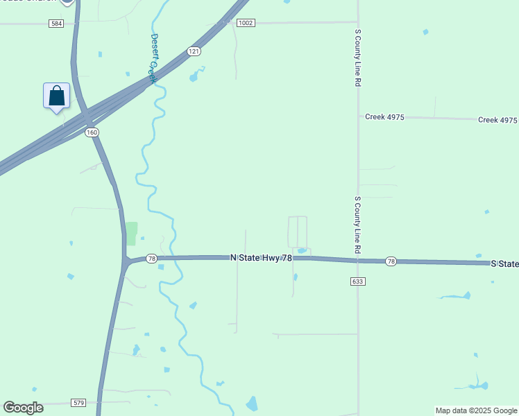 map of restaurants, bars, coffee shops, grocery stores, and more near 15423 Texas 78 in Blue Ridge