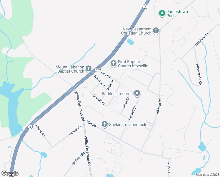 map of restaurants, bars, coffee shops, grocery stores, and more near 3962 Deans Bridge Road in Hephzibah
