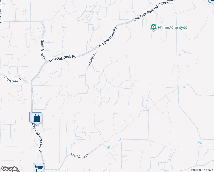 map of restaurants, bars, coffee shops, grocery stores, and more near 3031 Ridge Creek Drive in Fallbrook