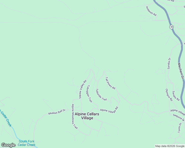 map of restaurants, bars, coffee shops, grocery stores, and more near 203 Pine Shadow Trail in Ruidoso