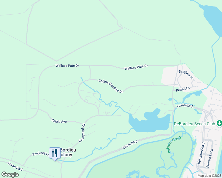 map of restaurants, bars, coffee shops, grocery stores, and more near 546 Collins Meadow Drive in Georgetown