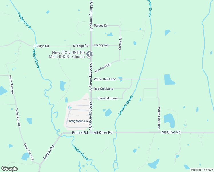 map of restaurants, bars, coffee shops, grocery stores, and more near 127 Red Oak Lane in Starkville