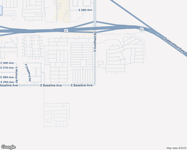 map of restaurants, bars, coffee shops, grocery stores, and more near 3710 South Goldfield Road in Apache Junction