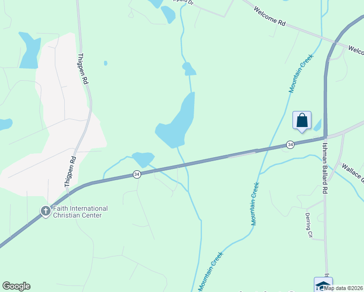 map of restaurants, bars, coffee shops, grocery stores, and more near 929 Georgia 34 in Newnan