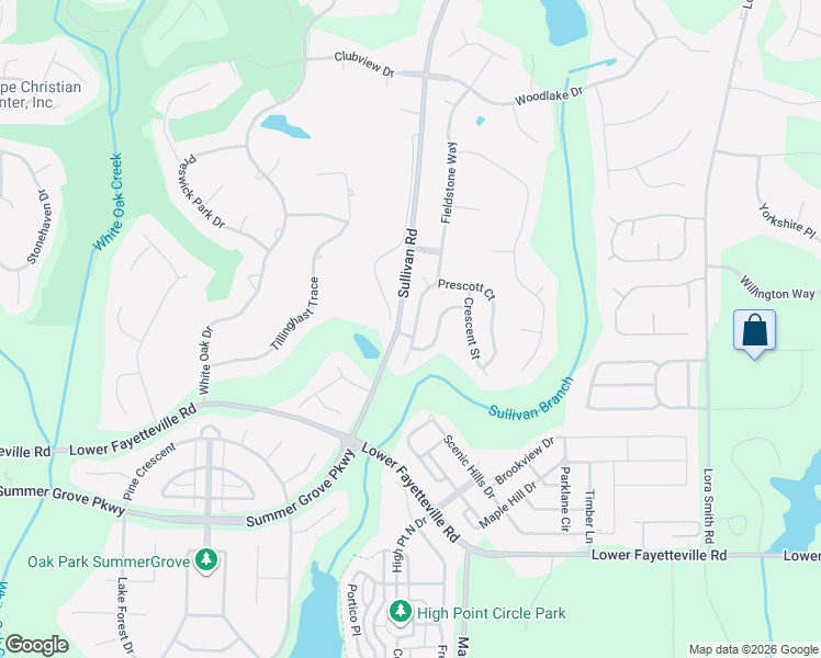 map of restaurants, bars, coffee shops, grocery stores, and more near 148 Prescott Court in Newnan