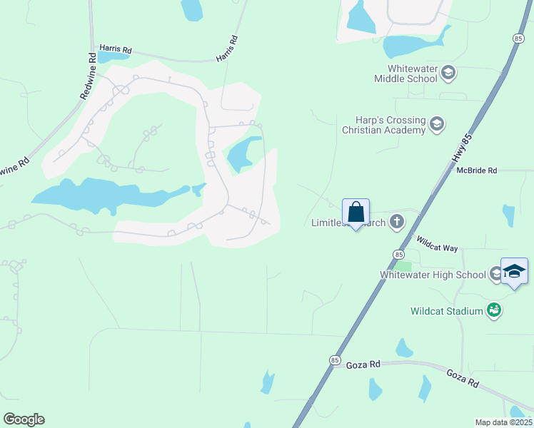 map of restaurants, bars, coffee shops, grocery stores, and more near 130 Silvermere in Fayetteville