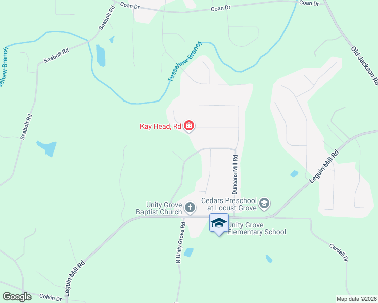 map of restaurants, bars, coffee shops, grocery stores, and more near 316 Annie Lane in Locust Grove