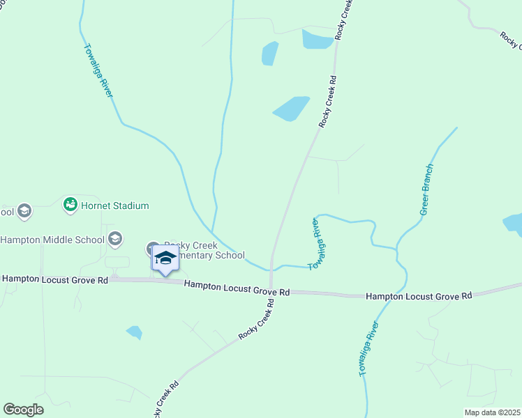 map of restaurants, bars, coffee shops, grocery stores, and more near 928 Rocky Creek Road in Macon