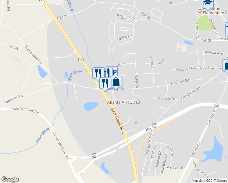 map of restaurants, bars, coffee shops, grocery stores, and more near 93 Woolsey Rd in Hampton