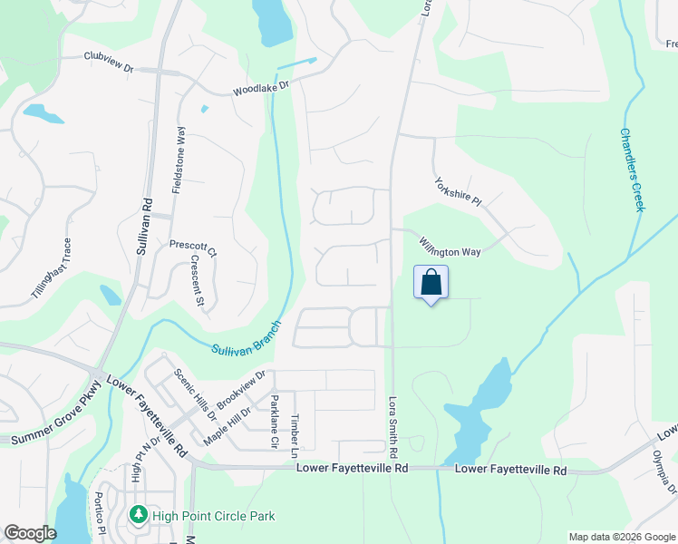 map of restaurants, bars, coffee shops, grocery stores, and more near 18 Quarry Ln in Newnan